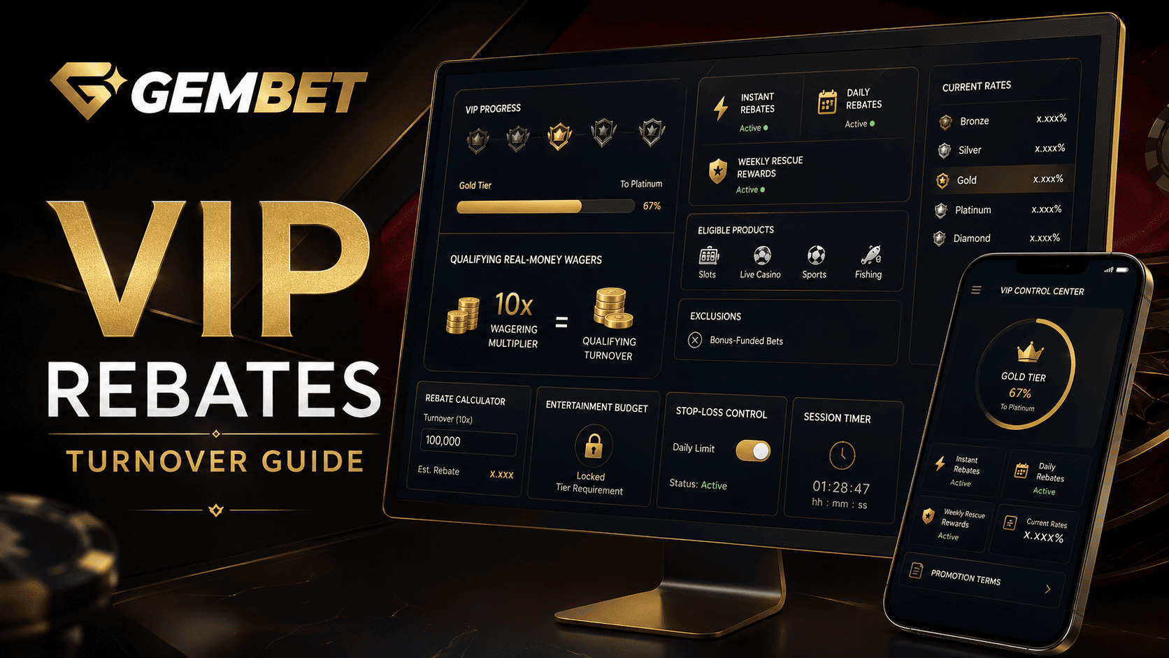 GemBet SG VIP turnover rebate guide