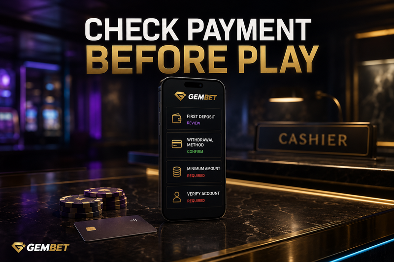 Review Gembet casino payment options in Singapore