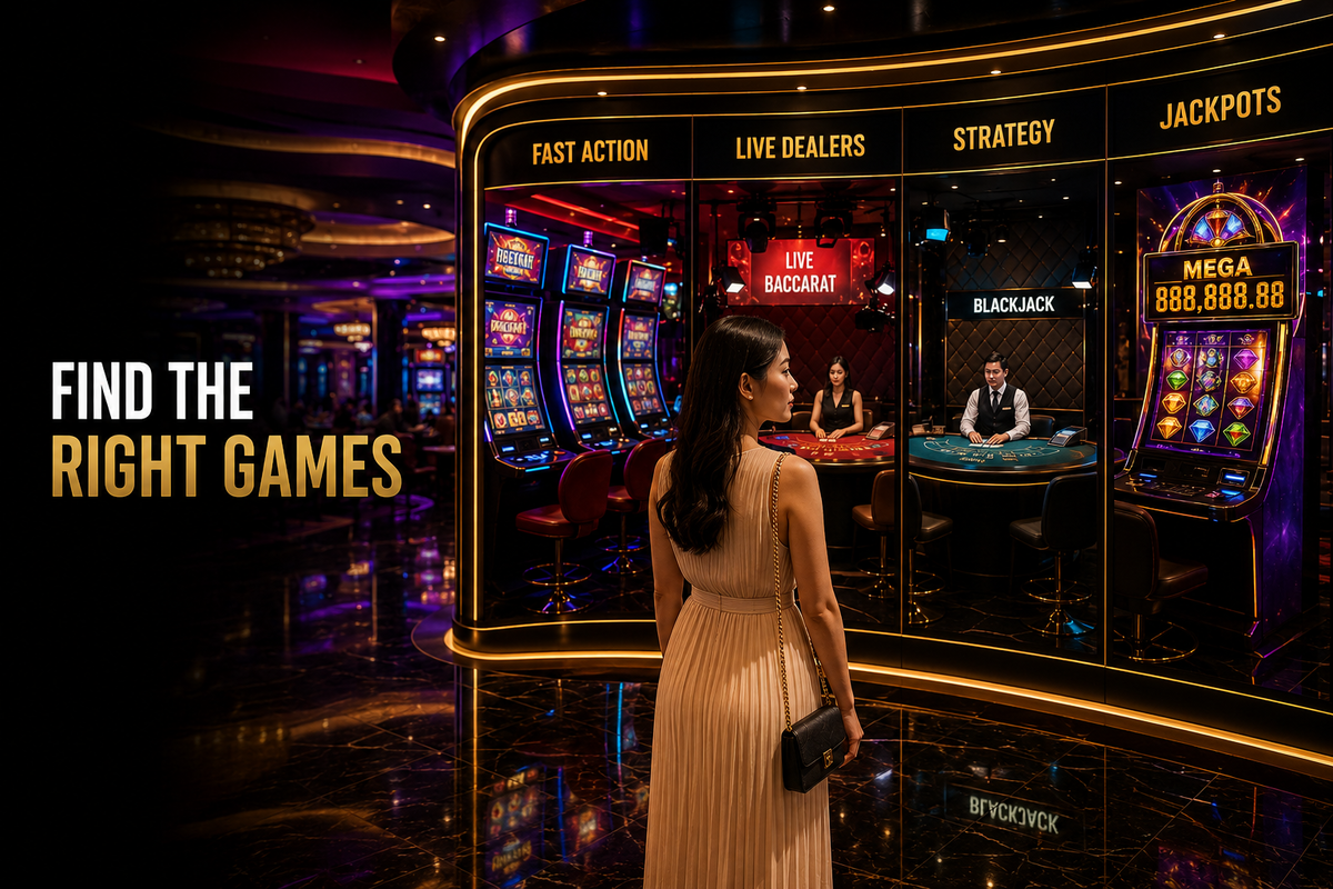 Right games for each casino playing style