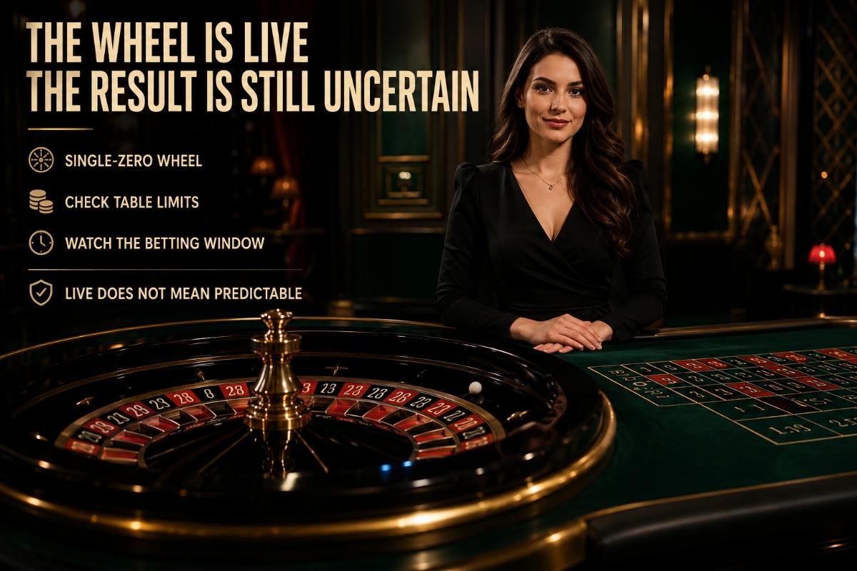 Crazy Time live game show with a large money wheel, presenter and four bonus-round concepts