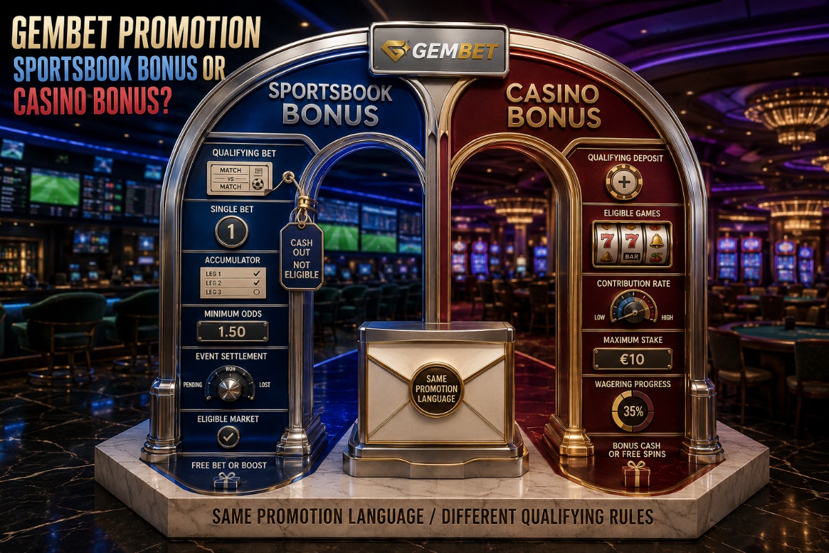 Gembet promotion rules compared for sportsbook wagers and casino game activity